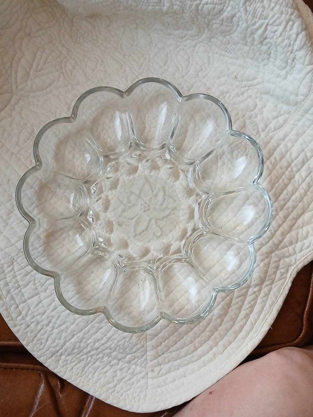 Vintage Deviled Egg Serving Plate